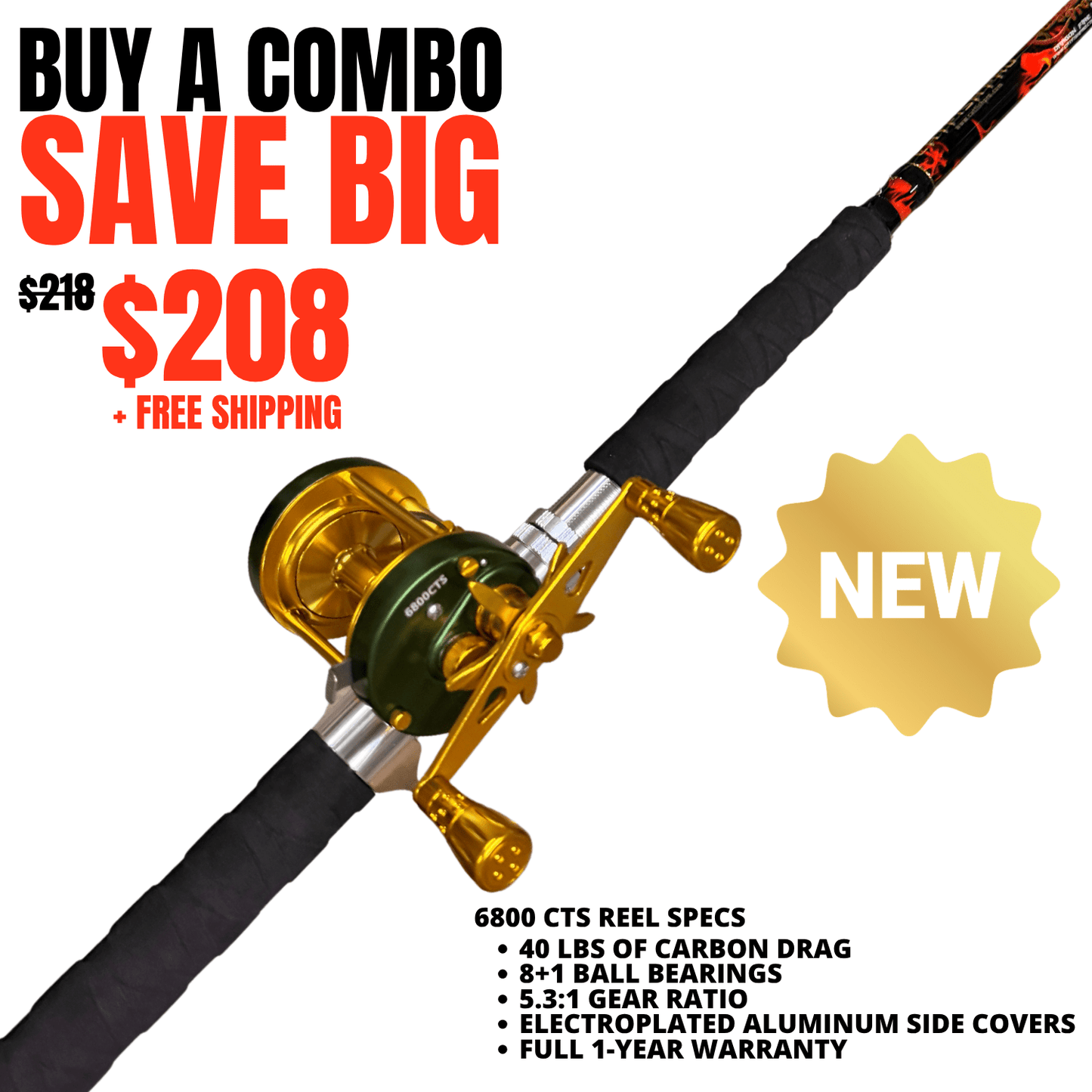 Black Dragon Fire Casting Rod Catfish Pro