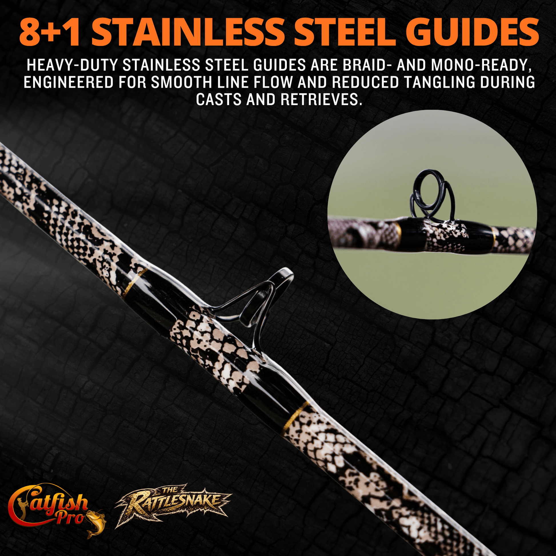 1 of 220 The Rattlesnake Casting Rod - Limited Edition Rod Catfish Pro