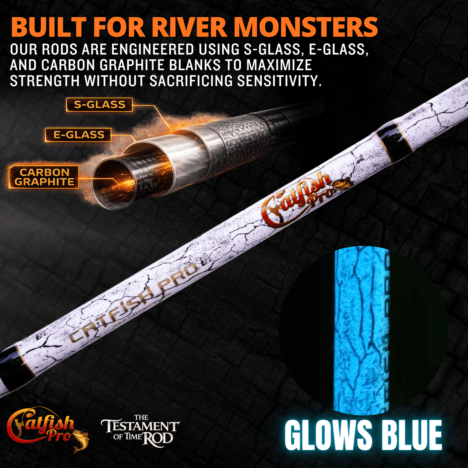 1 of 220 The Testament of Time Spinning Rod - Limited Edition Rod Catfish Pro