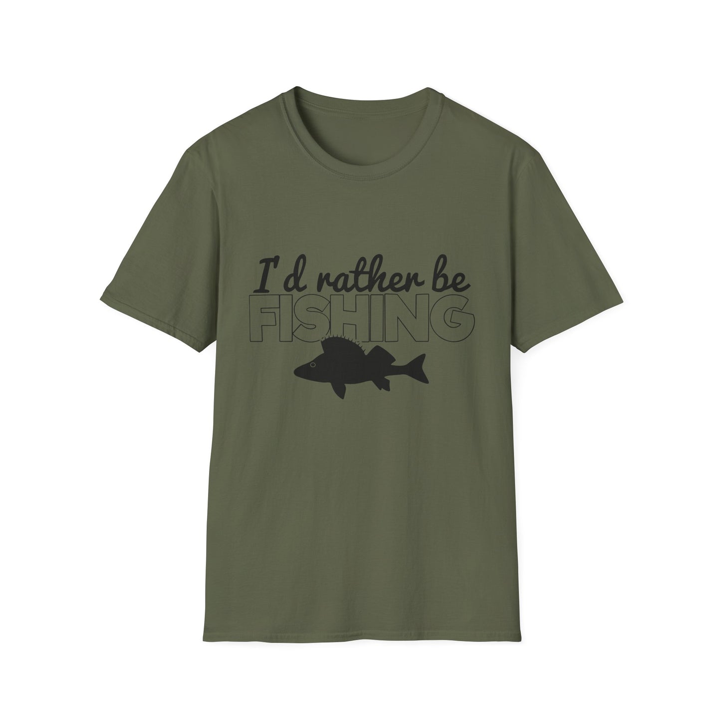 I'd Rather Be Fishing T-Shirt — Funny Fishing Shirt for Anglers