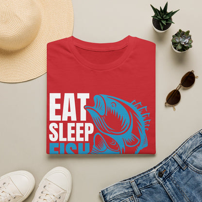 Fishing Tee — Blue Bass Graphic Fish Shirt