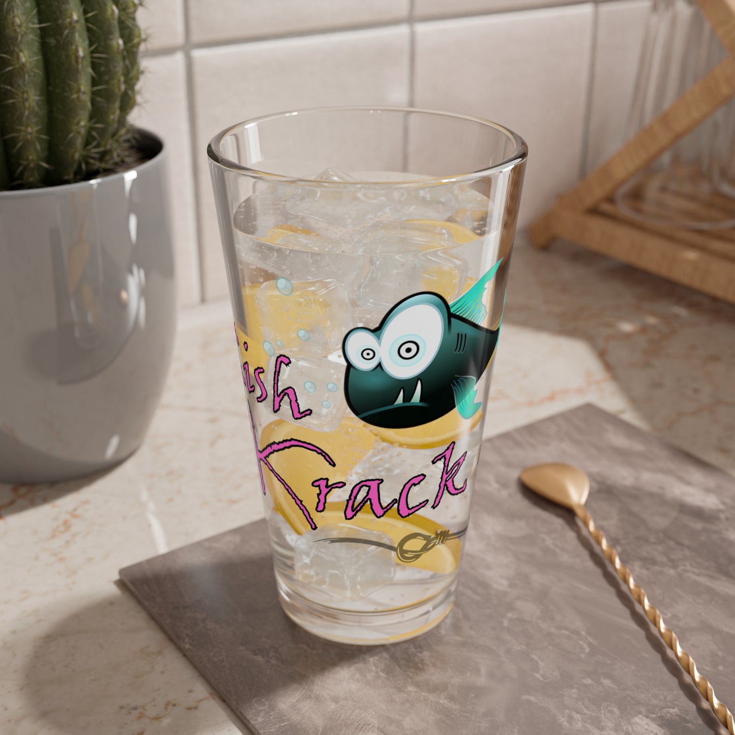 Fish Krack 16oz Mixing Glass