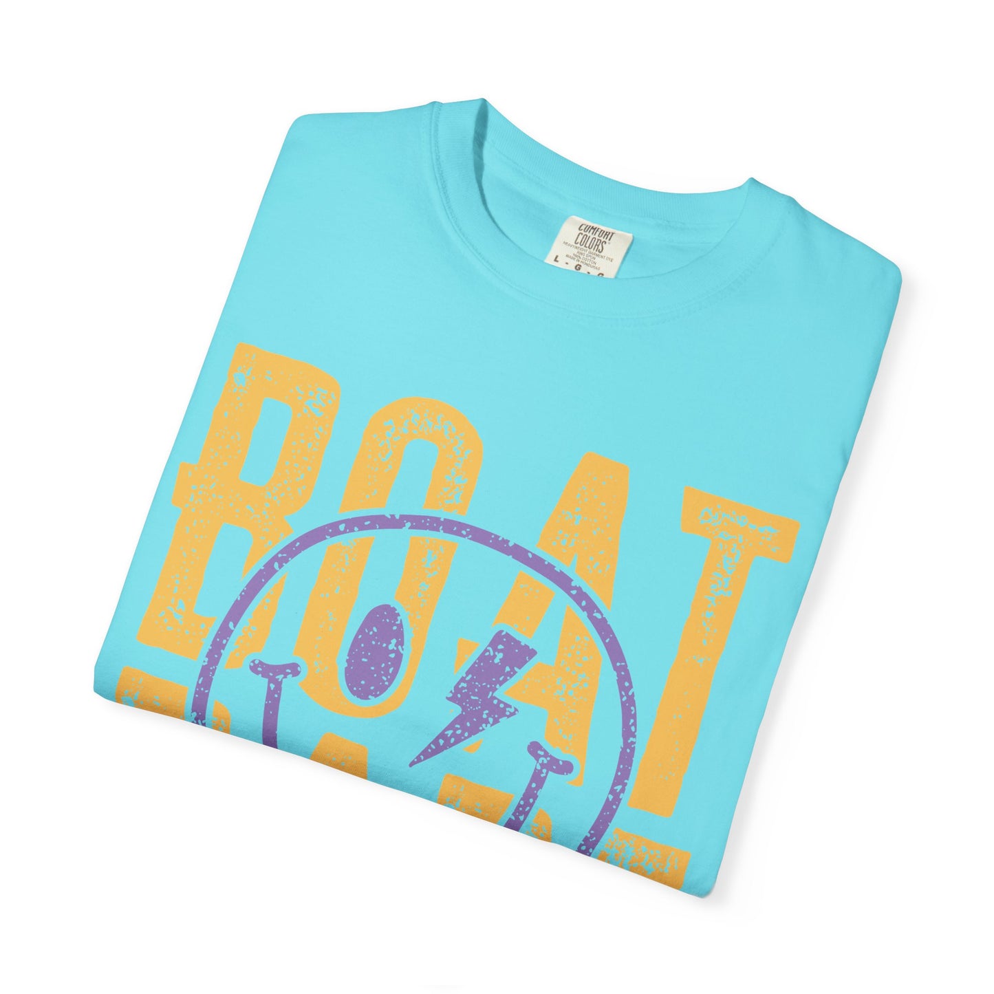 Boat Babe T‑Shirt — Retro Smiley Nautical Graphic Tee