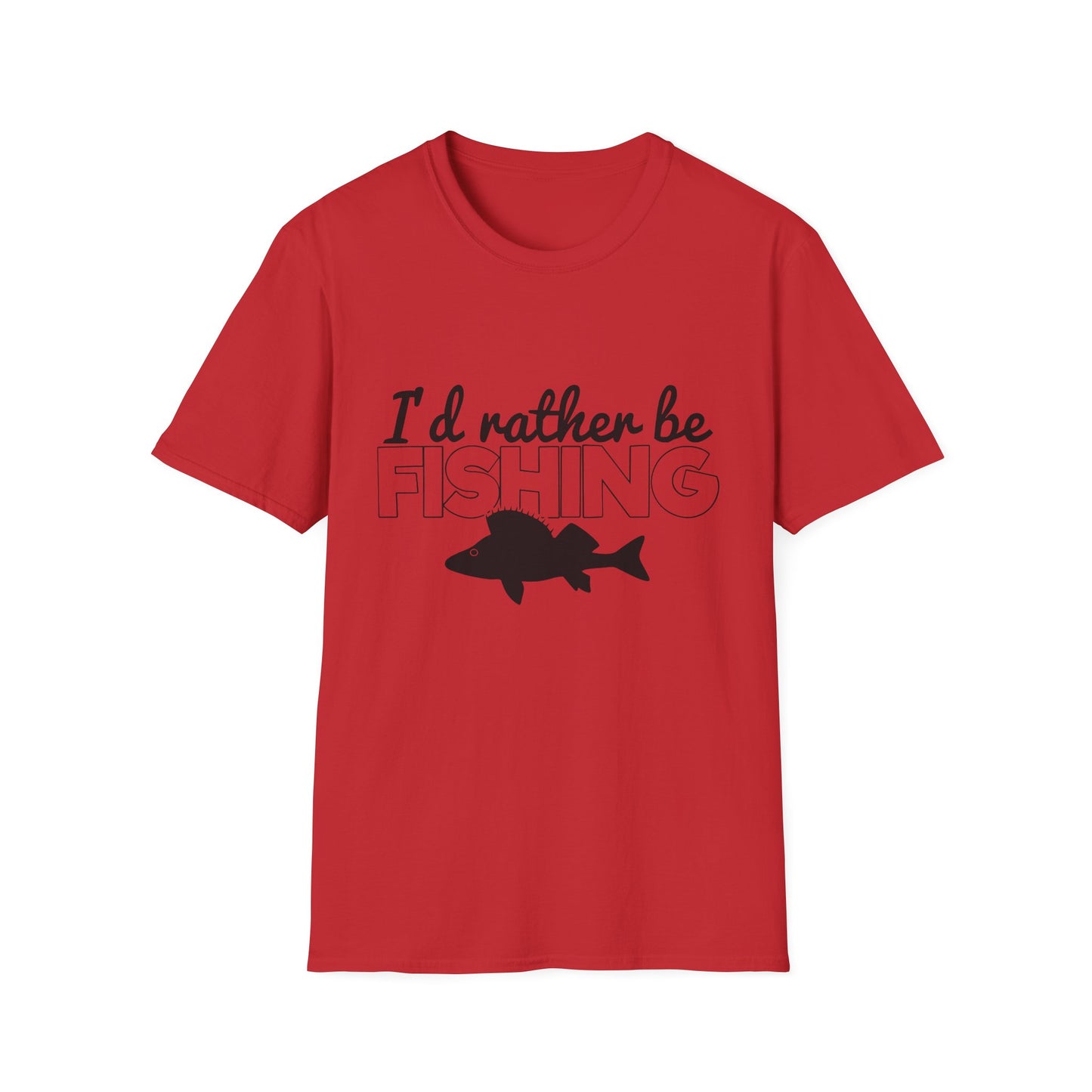I'd Rather Be Fishing T-Shirt — Funny Fishing Shirt for Anglers