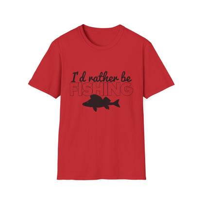 I'd Rather Be Fishing T-Shirt — Funny Fishing Shirt for Anglers