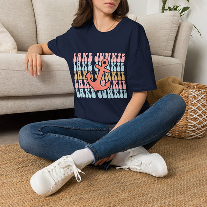 Lake Junkie Anchor T-Shirt — Retro Beach Vibes Tee