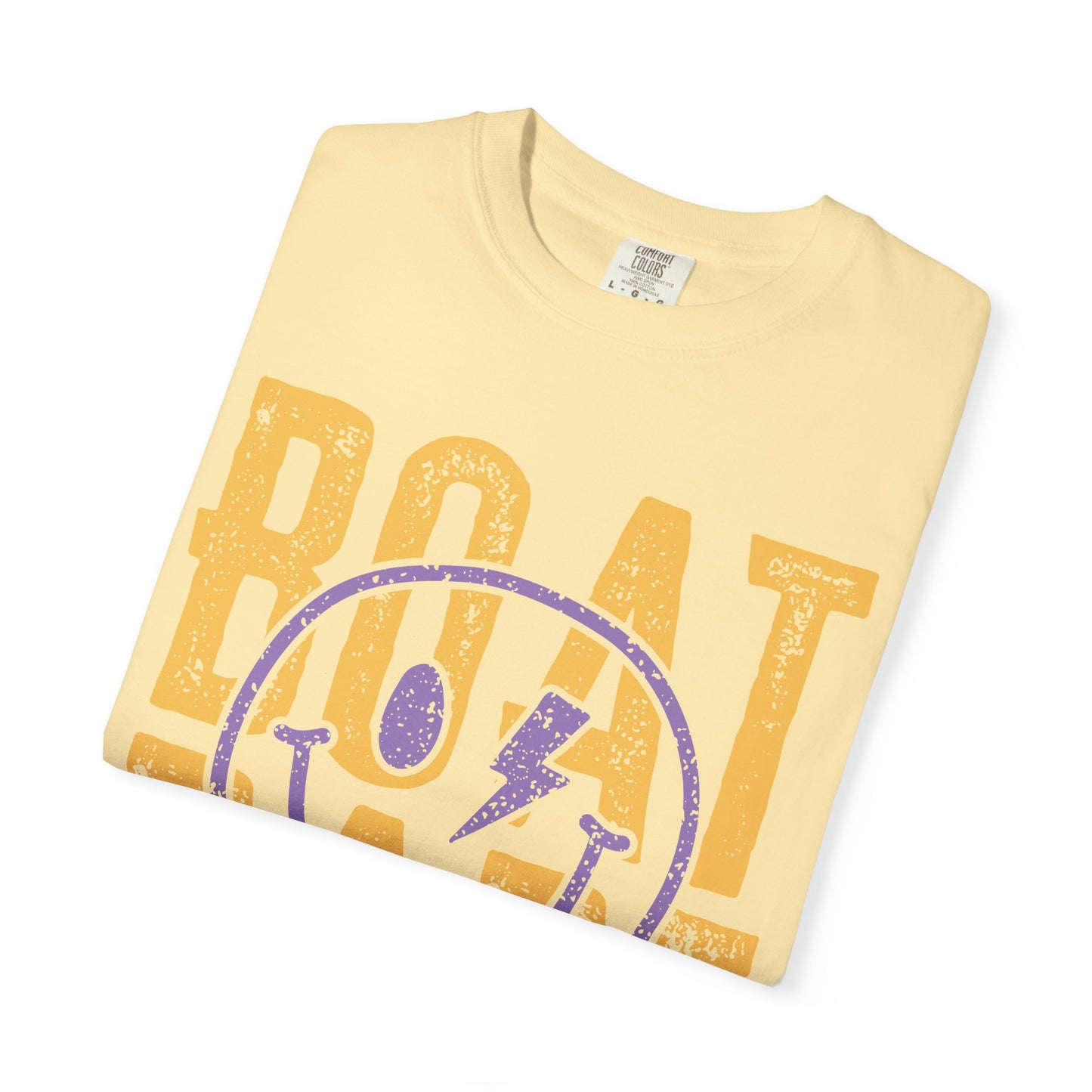 Boat Babe T‑Shirt — Retro Smiley Nautical Graphic Tee