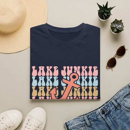 Lake Junkie Anchor T-Shirt — Retro Beach Vibes Tee