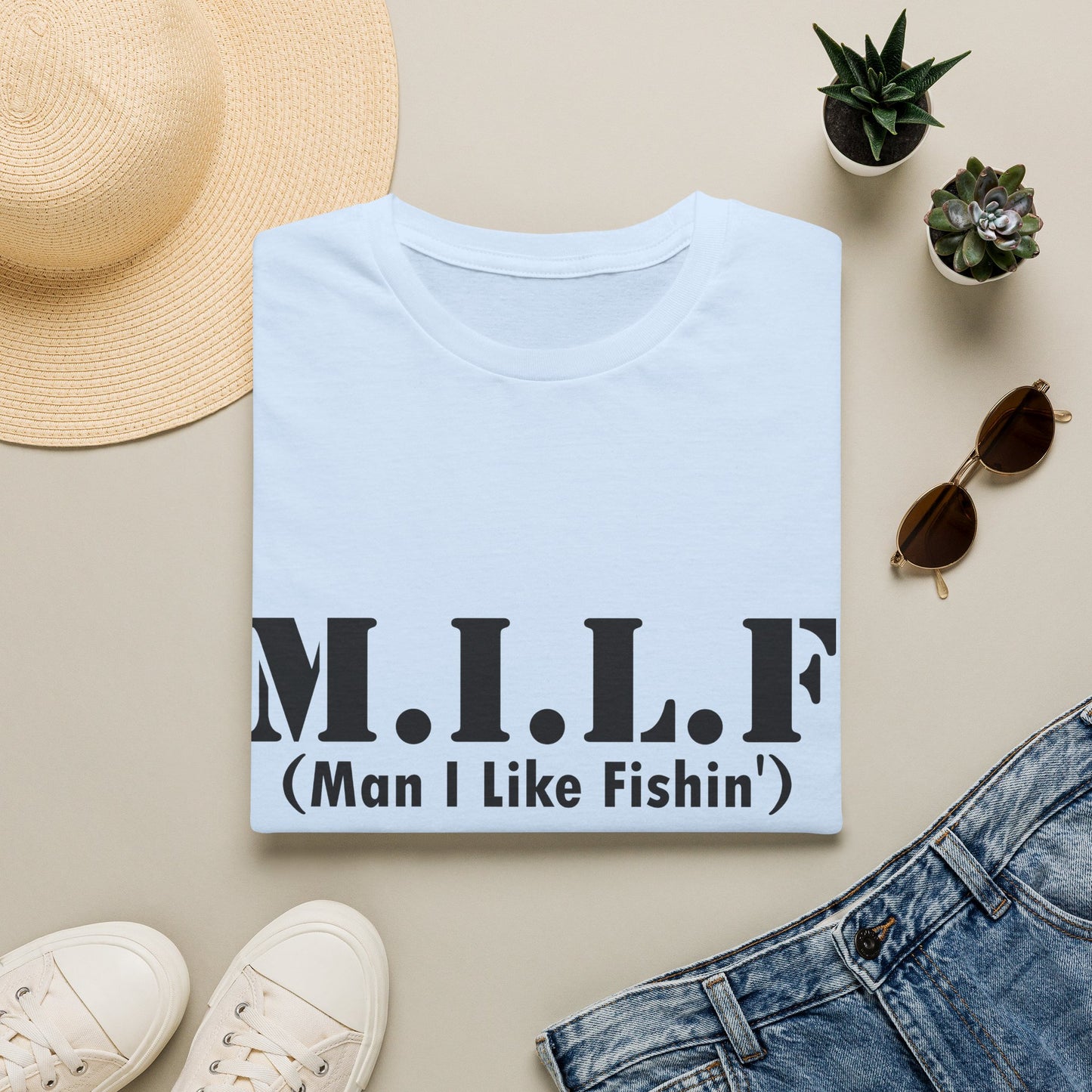 M.I.L.F. T-Shirt (Man I Like Fishin') – Funny Fishing Tee