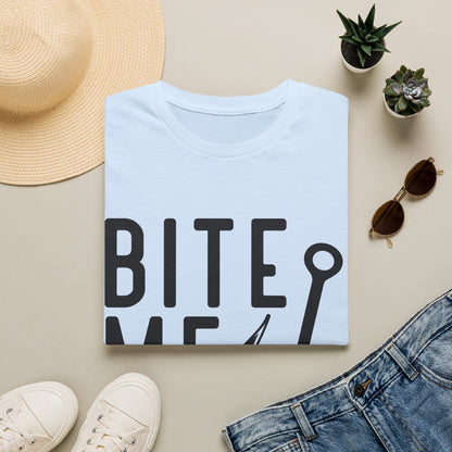 Fishing Tee – “Bite Me” Graphic T-Shirt with Hook