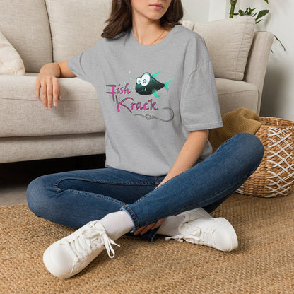 Fish Krack T-Shirt — Cute Cartoon Fish Graphic Tee for Fishermen & Ocean Lovers