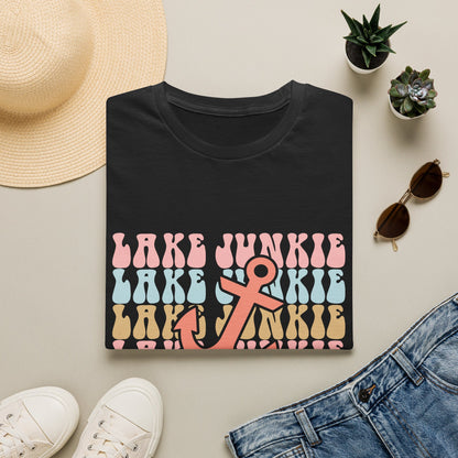 Lake Junkie Anchor T-Shirt — Retro Beach Vibes Tee