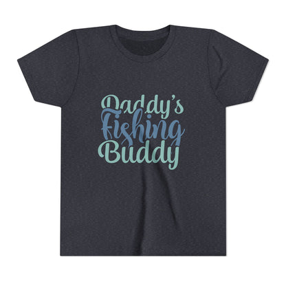 Kids Fishing Tee – "Daddy's Fishing Buddy" Youth Short Sleeve Shirt