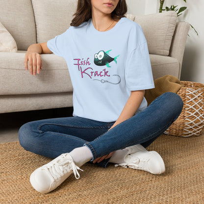 Fish Krack T-Shirt — Cute Cartoon Fish Graphic Tee for Fishermen & Ocean Lovers