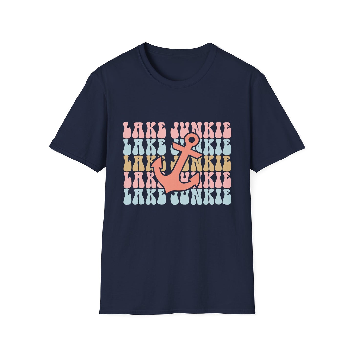 Lake Junkie Anchor T-Shirt — Retro Beach Vibes Tee