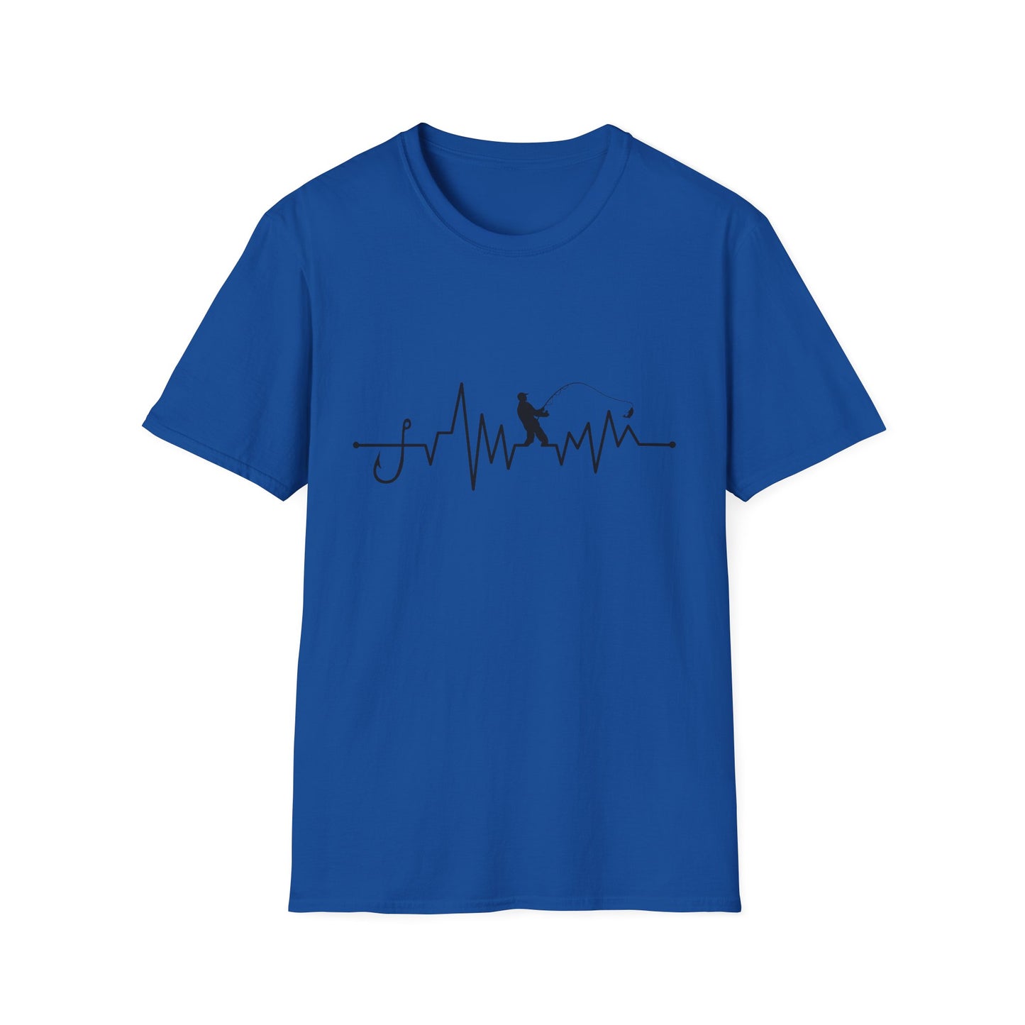Fishing Heartbeat T-Shirt — Angler Pulse Graphic Tee