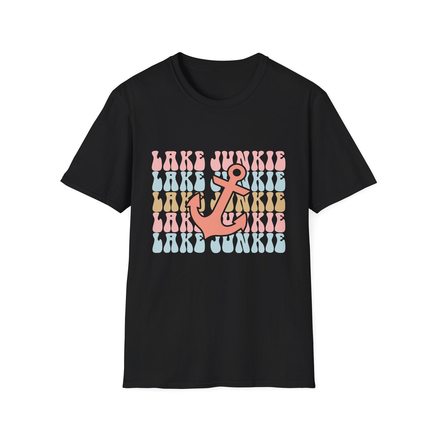 Lake Junkie Anchor T-Shirt — Retro Beach Vibes Tee