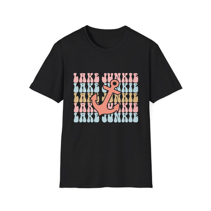 Lake Junkie Anchor T-Shirt — Retro Beach Vibes Tee