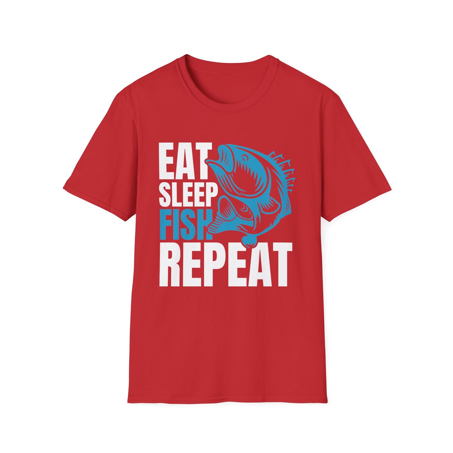 Fishing Tee — Blue Bass Graphic Fish Shirt