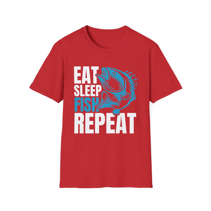 Fishing Tee — Blue Bass Graphic Fish Shirt