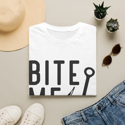 Fishing Tee – “Bite Me” Graphic T-Shirt with Hook