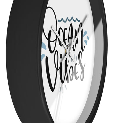Ocean Vibes Wall Clock — Beachy Coastal Decor Clock