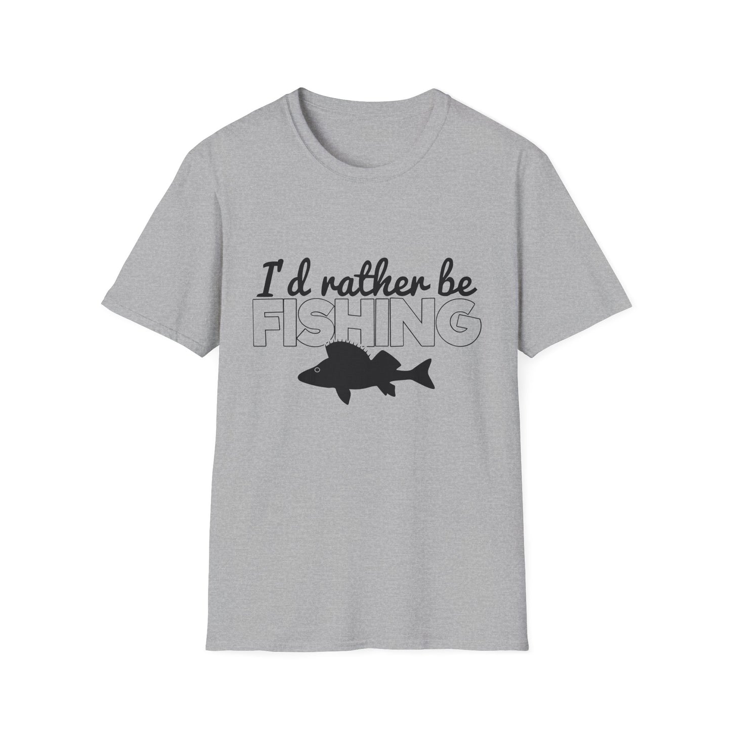 I'd Rather Be Fishing T-Shirt — Funny Fishing Shirt for Anglers