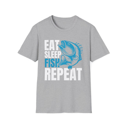 Fishing Tee — Blue Bass Graphic Fish Shirt