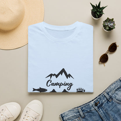 Camping Fishing Repeat T-Shirt - Outdoor Adventure Shirt for Campers & Anglers