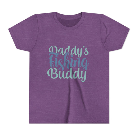 Kids Fishing Tee – "Daddy's Fishing Buddy" Youth Short Sleeve Shirt