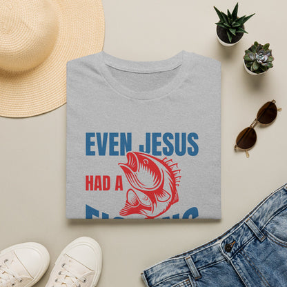 Fishing T-Shirt — "Even Jesus Had a Fishing Story" Christian Fishing Tee