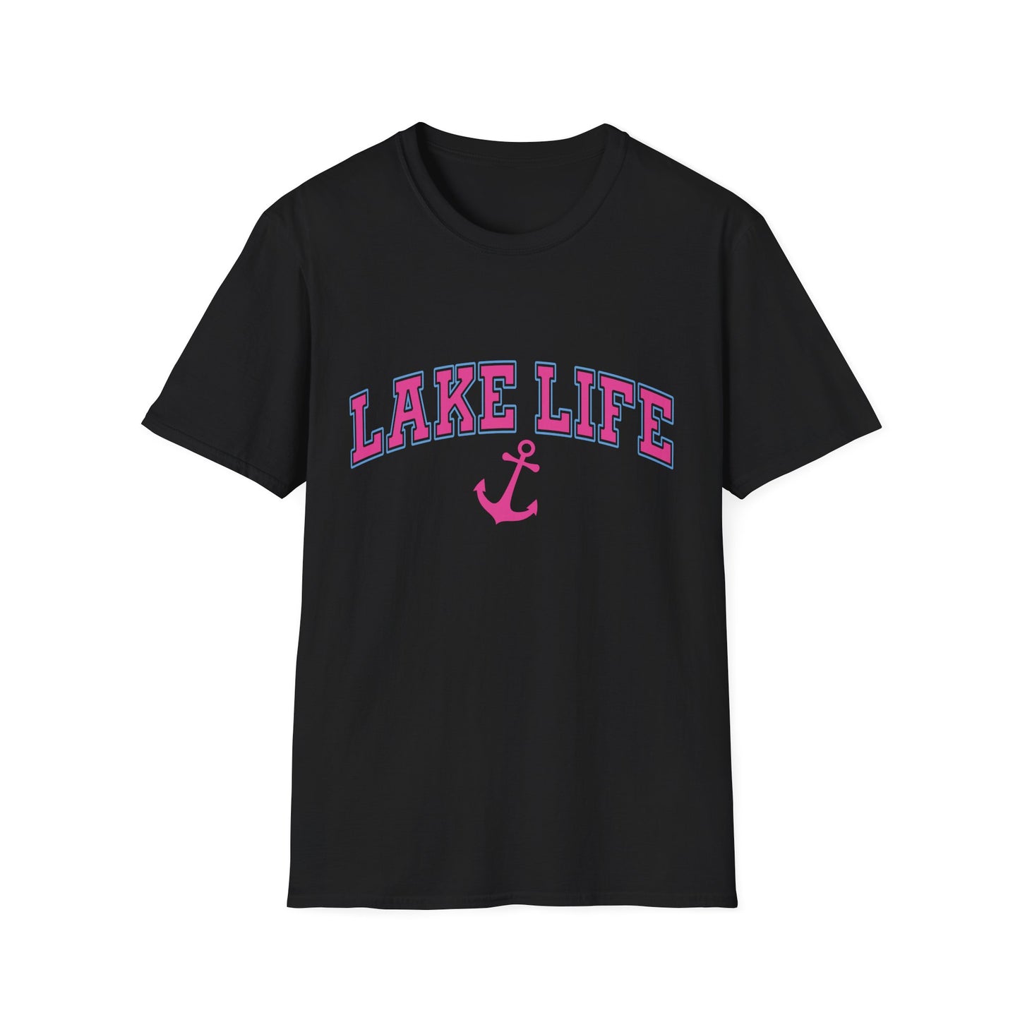 Lake Life T-Shirt — Pink Anchor Summer Tee