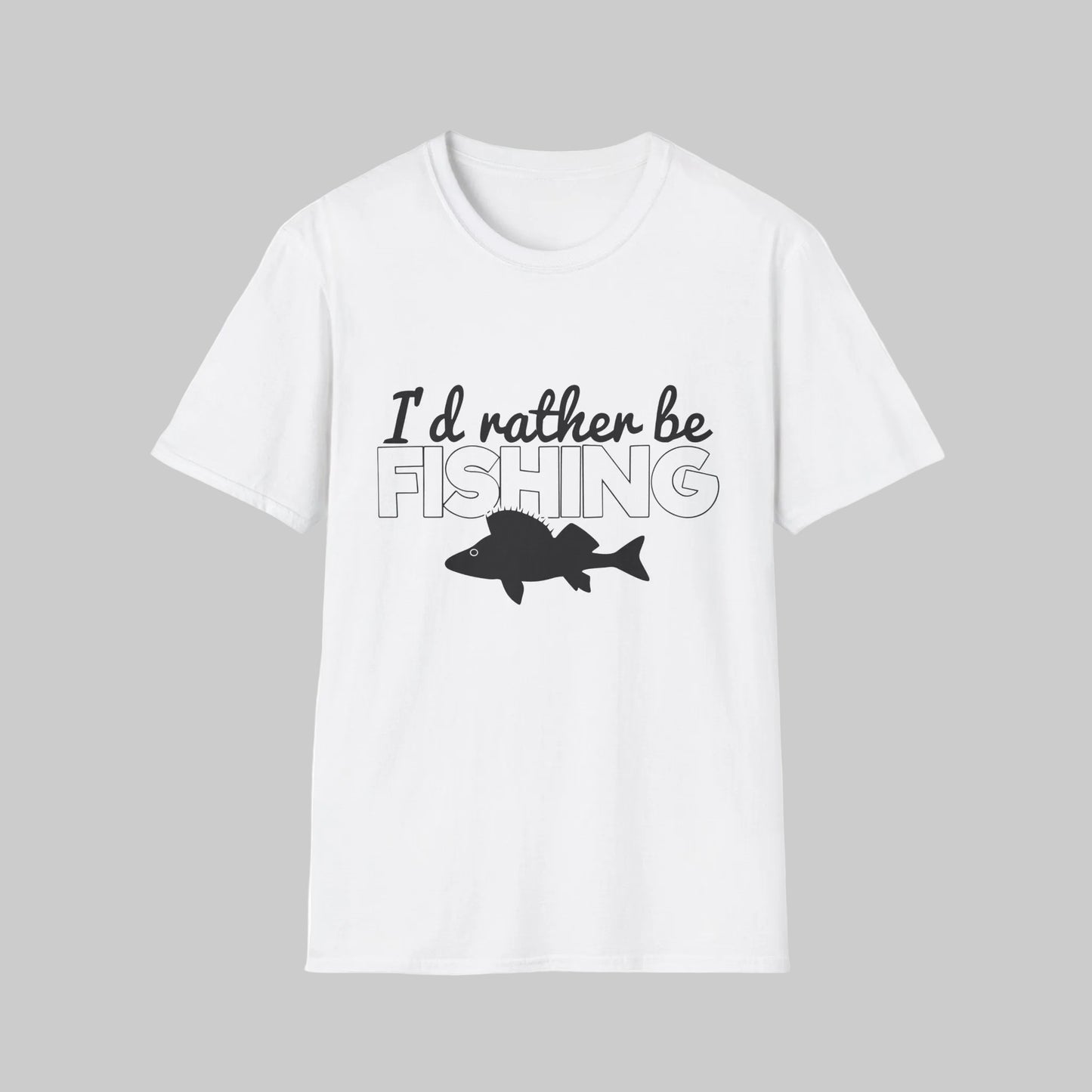 I'd Rather Be Fishing T-Shirt — Funny Fishing Shirt for Anglers