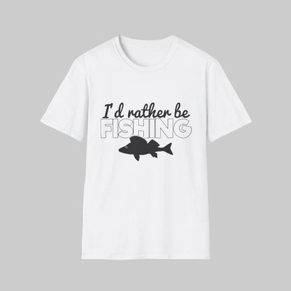 I'd Rather Be Fishing T-Shirt — Funny Fishing Shirt for Anglers