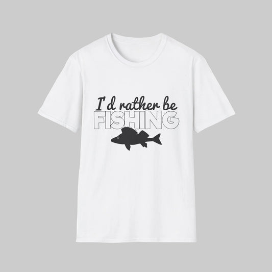 I'd Rather Be Fishing T-Shirt — Funny Fishing Shirt for Anglers
