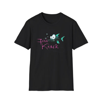 Fish Krack T-Shirt — Cute Cartoon Fish Graphic Tee for Fishermen & Ocean Lovers