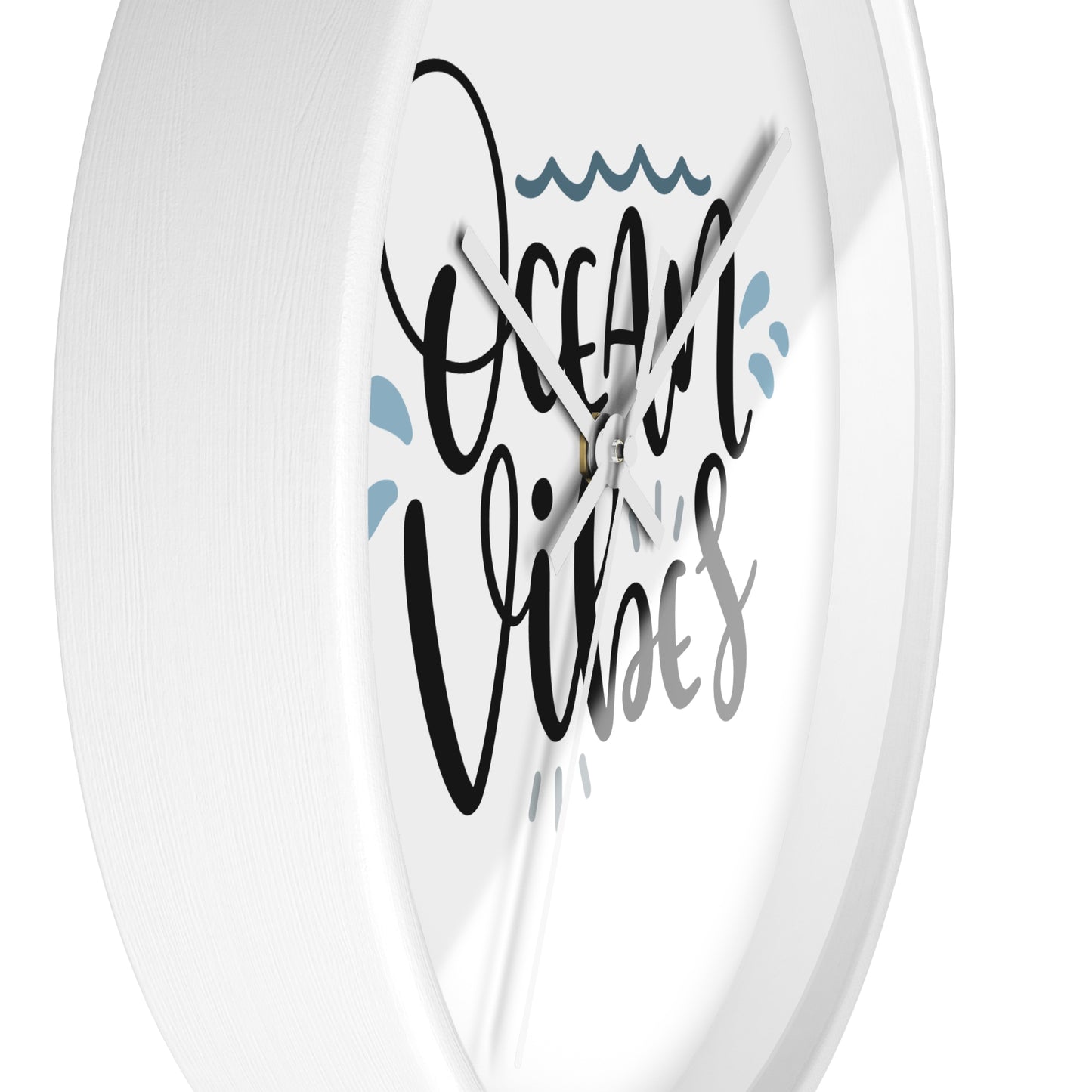 Ocean Vibes Wall Clock — Beachy Coastal Decor Clock