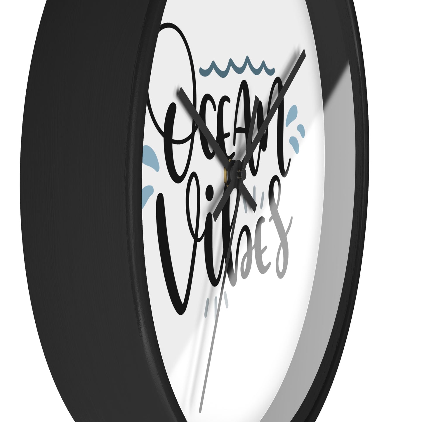 Ocean Vibes Wall Clock — Beachy Coastal Decor Clock