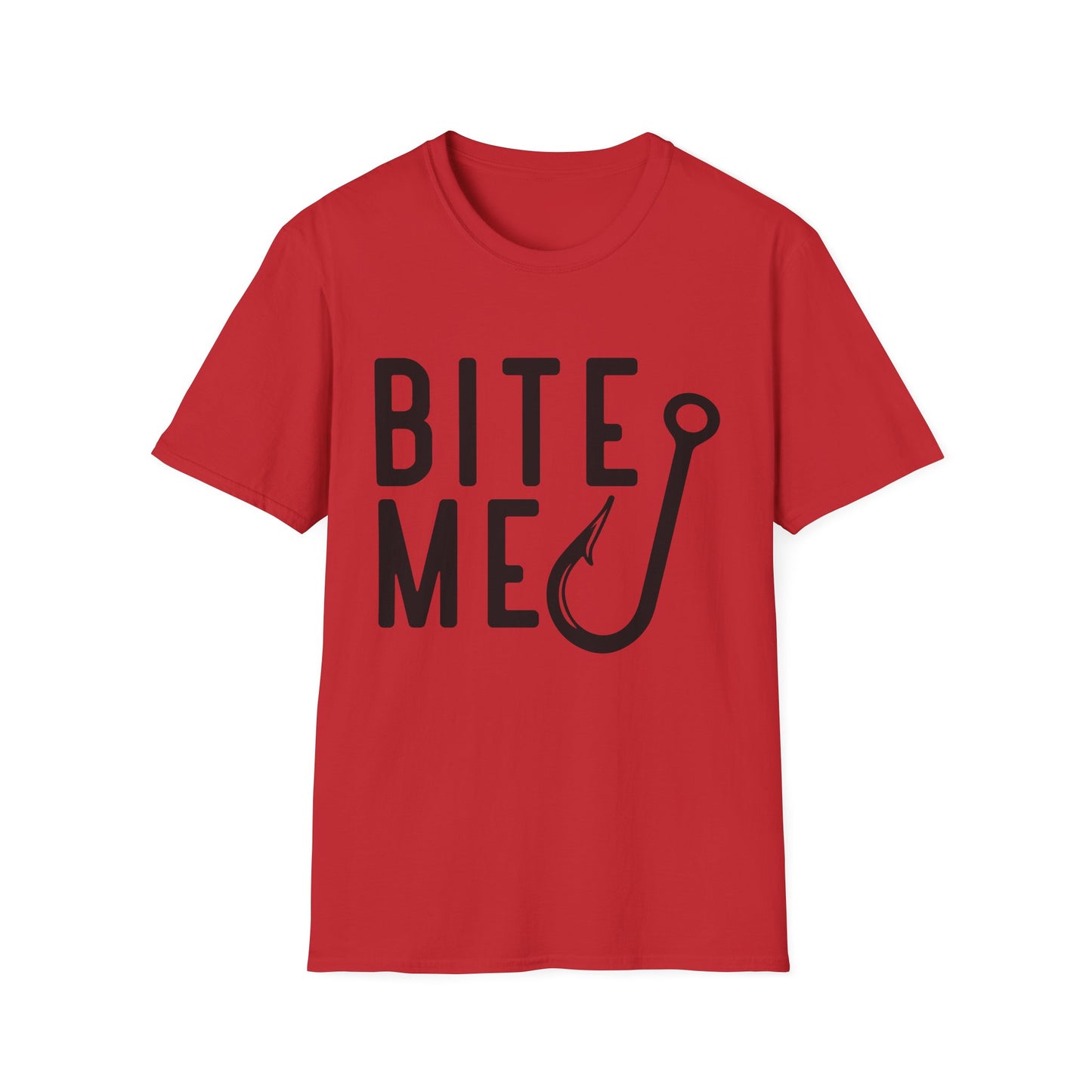Fishing Tee – “Bite Me” Graphic T-Shirt with Hook
