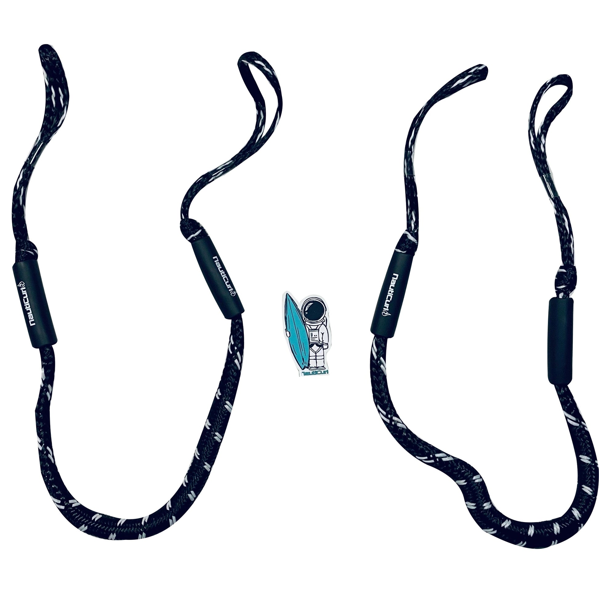 NautiCurl Bungee Boat Ropes - Shock Absorbing (2 Ropes) NautiCurl LLC