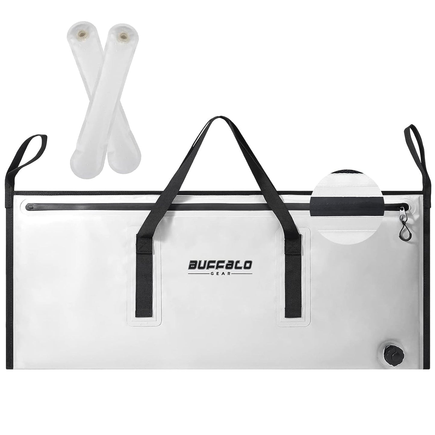 40x18" Insulated Fish Cooler Bag, Waterproof Zipper
