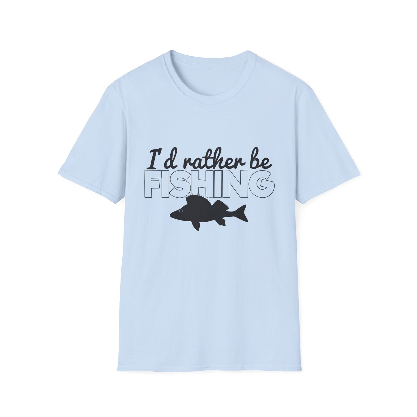 I'd Rather Be Fishing T-Shirt — Funny Fishing Shirt for Anglers