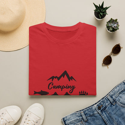 Camping Fishing Repeat T-Shirt - Outdoor Adventure Shirt for Campers & Anglers