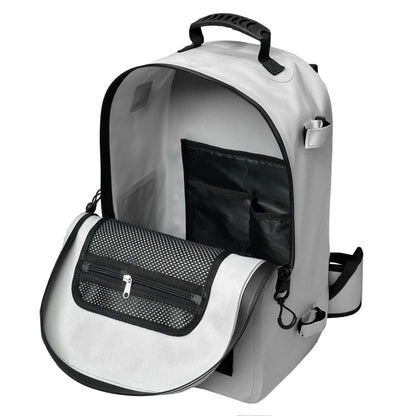27QT Waterproof Fishing Backpack with Rod Holder