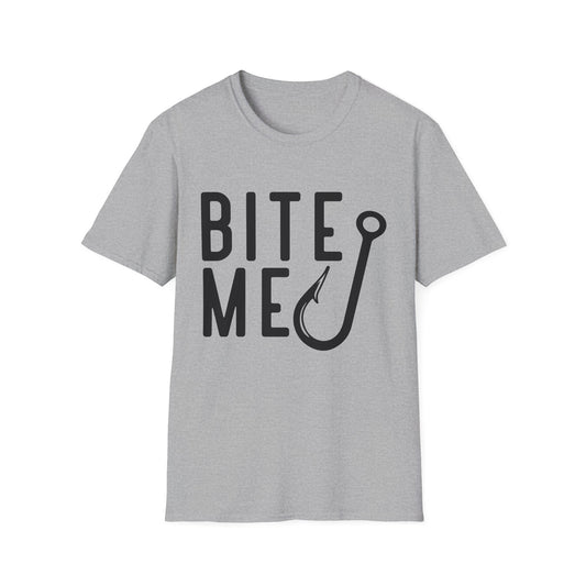 Fishing Tee – “Bite Me” Graphic T-Shirt with Hook