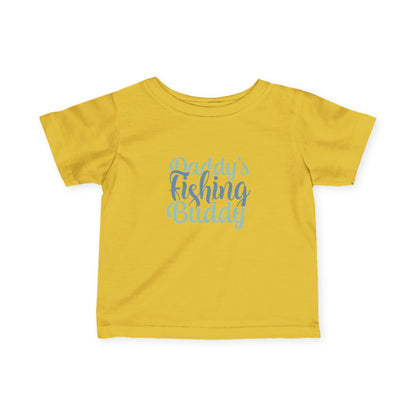 Daddy's Fishing Buddy Infant Tee — Baby Fishing Shirt for New Dads & Outdoor Families