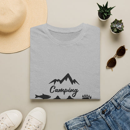 Camping Fishing Repeat T-Shirt - Outdoor Adventure Shirt for Campers & Anglers