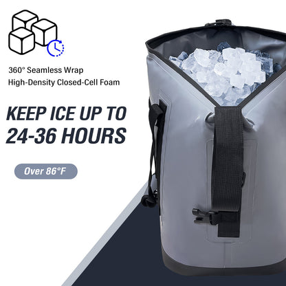 37QT Seamless Insulated Fish Cooler Bag