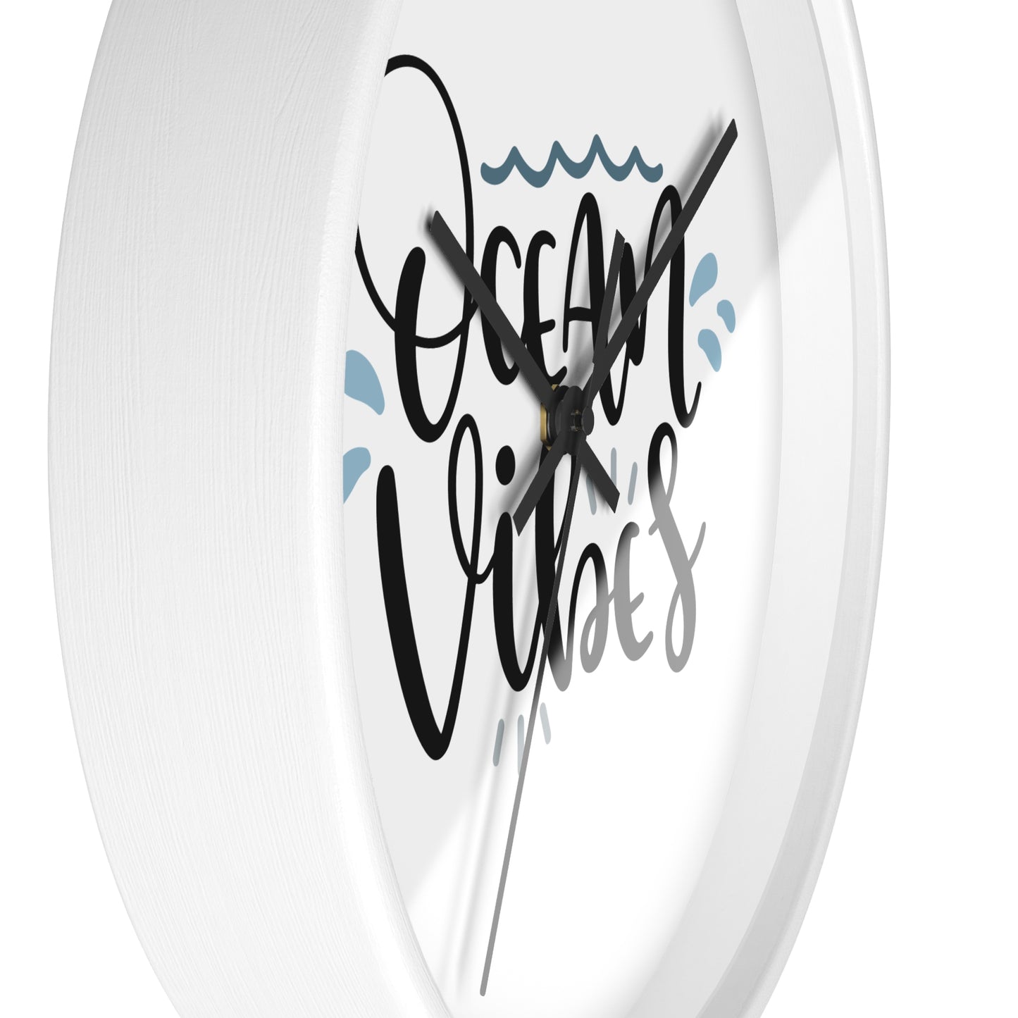 Ocean Vibes Wall Clock — Beachy Coastal Decor Clock