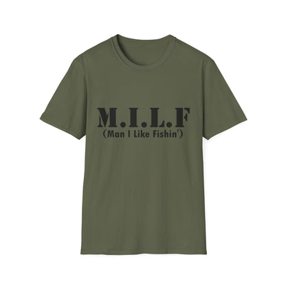 M.I.L.F. T-Shirt (Man I Like Fishin') – Funny Fishing Tee